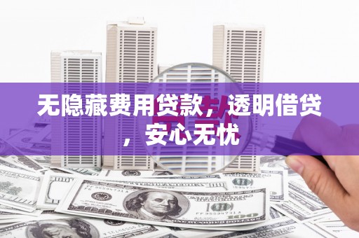 宝应县无隐藏费用贷款，透明借贷，安心无忧