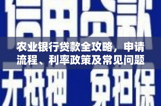 裕民农业银行贷款全攻略，申请流程、利率政策及常见问题解析