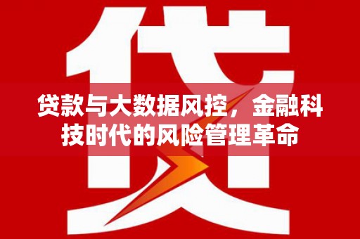东明贷款与大数据风控，金融科技时代的风险管理革命