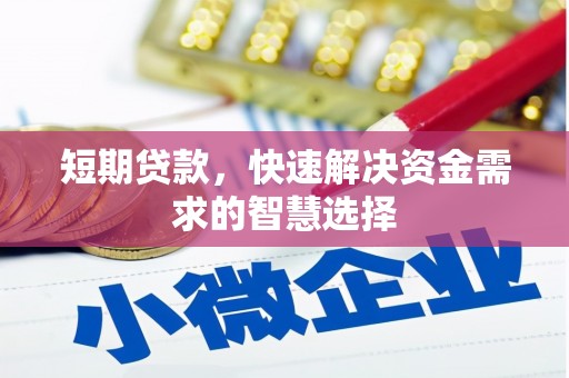 阜平短期贷款，快速解决资金需求的智慧选择