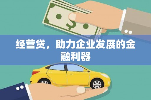 丽水经营贷，助力企业发展的金融利器