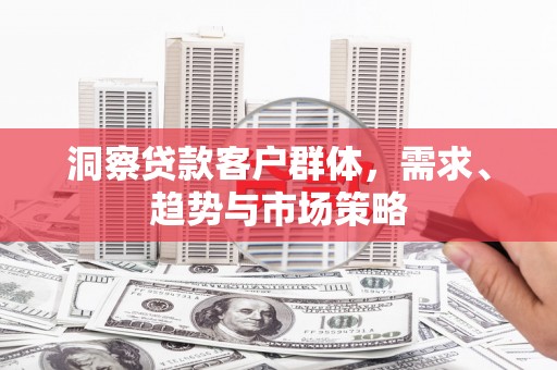 将军洞察贷款客户群体，需求、趋势与市场策略