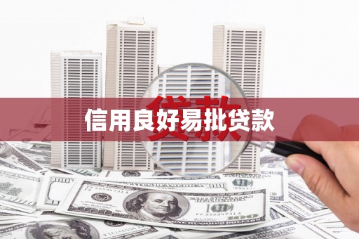 慈溪信用良好易批贷款