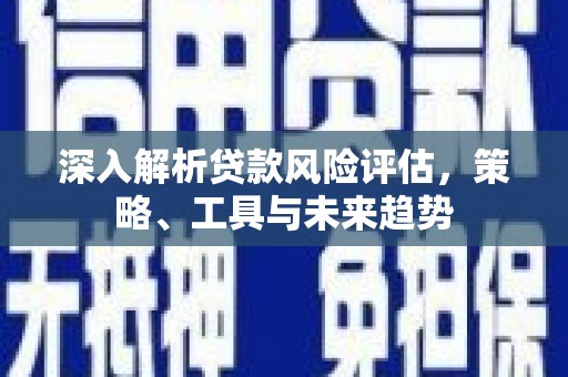 代县深入解析贷款风险评估，策略、工具与未来趋势