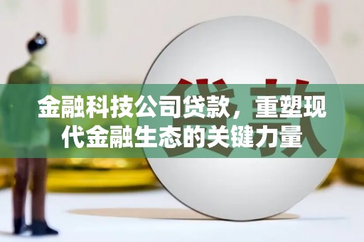 锦州金融科技公司贷款，重塑现代金融生态的关键力量