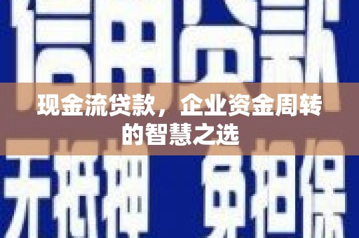 和田现金流贷款，企业资金周转的智慧之选
